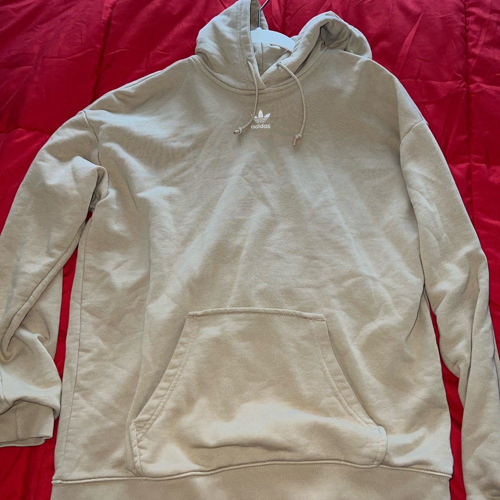 Adidas Men's Beige Hoodie